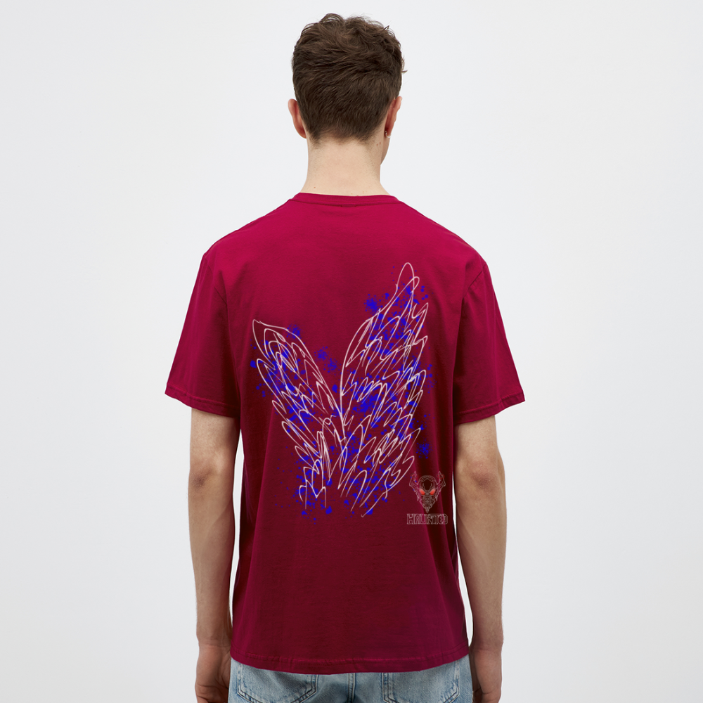 Men T-Shirt Blue Wings - Ziegelrot