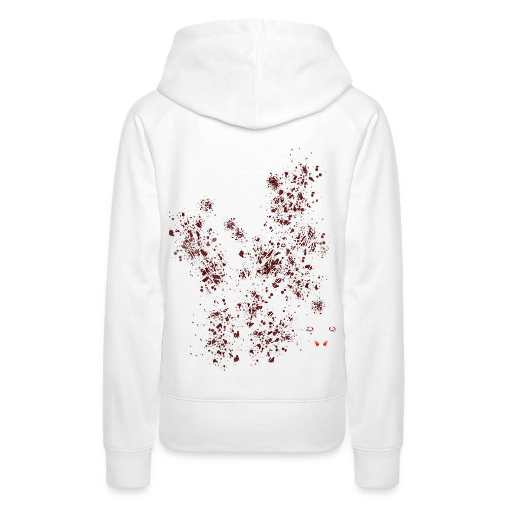 Women Hoodie Dark Red Wings - Weiß