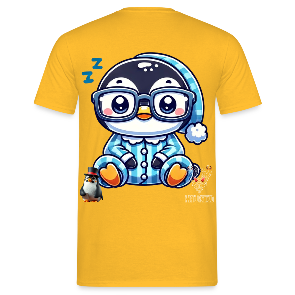 Men T-Shirt KasPenguin in Pyjama - Gelb