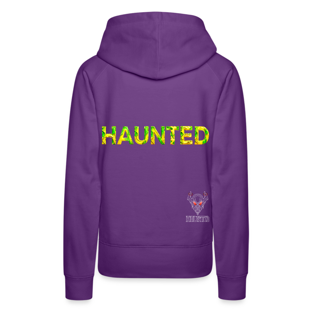 Women Hoodie Citrus Jungle Splash - Purple