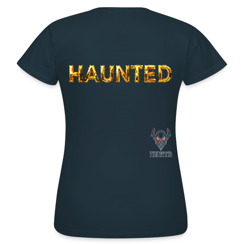 Women T-Shirt Molten Gold Luxe - Navy