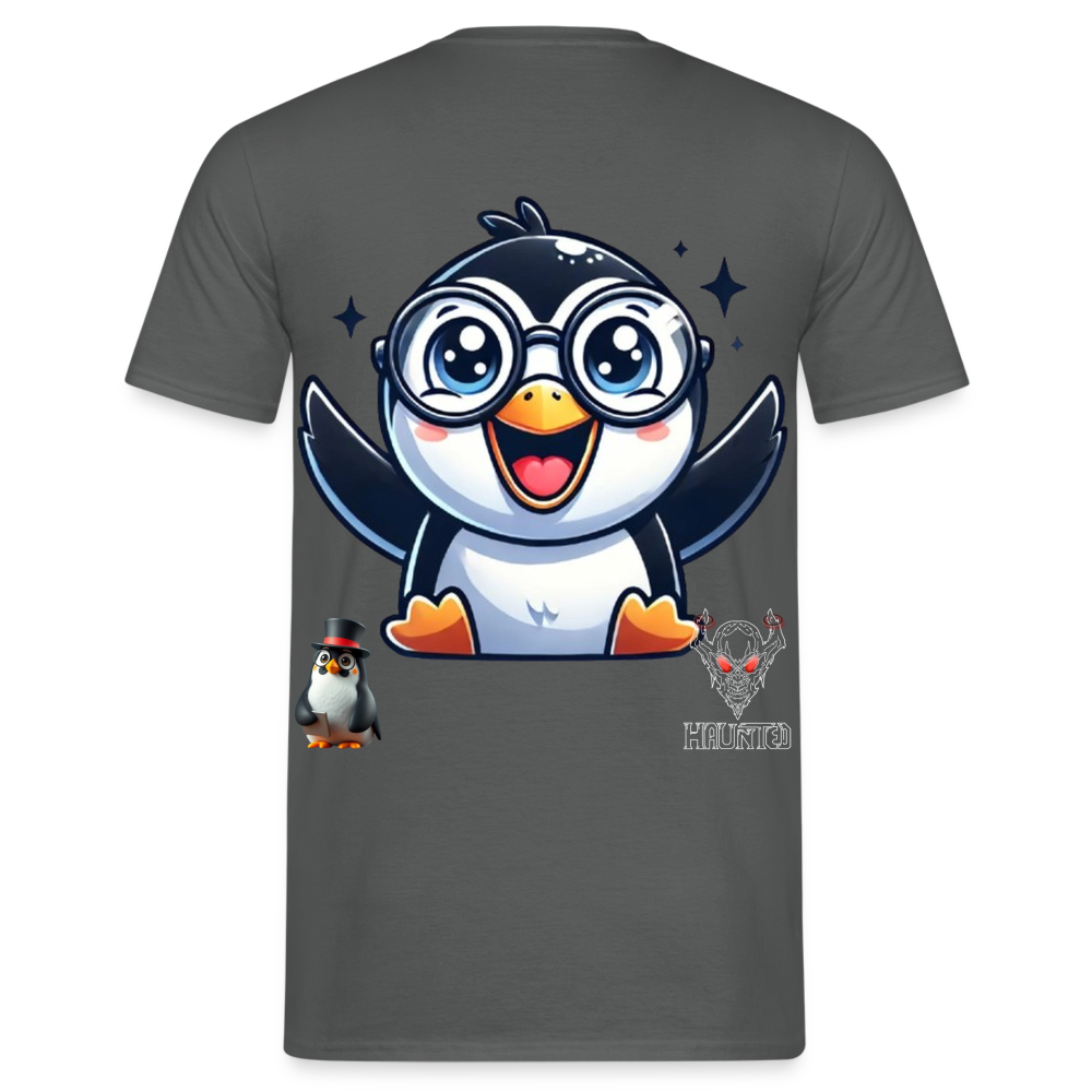 Men T-Shirt KasPenguin Happy - Anthrazit