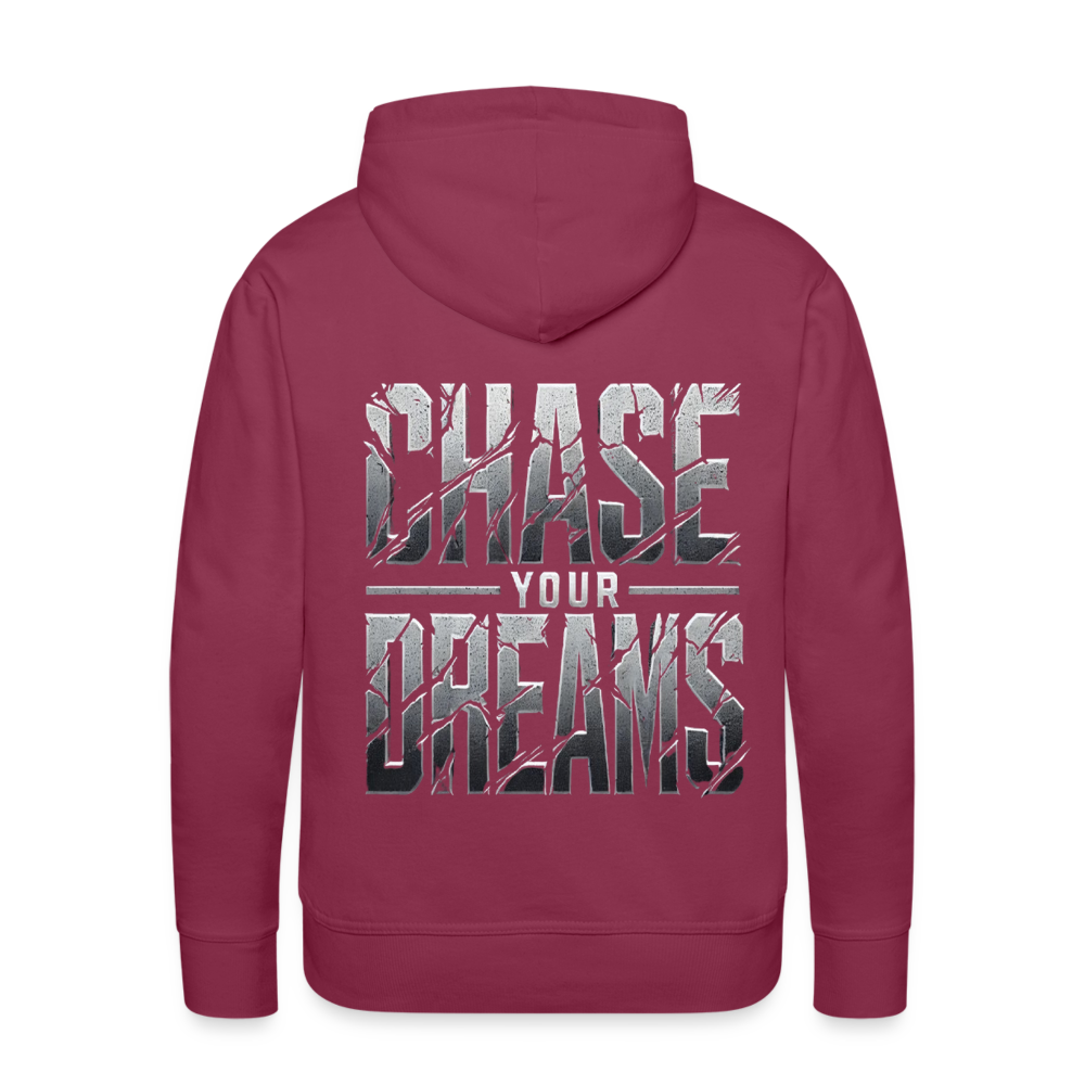 Men Hoodie Chase Your Dreams - Bordeaux