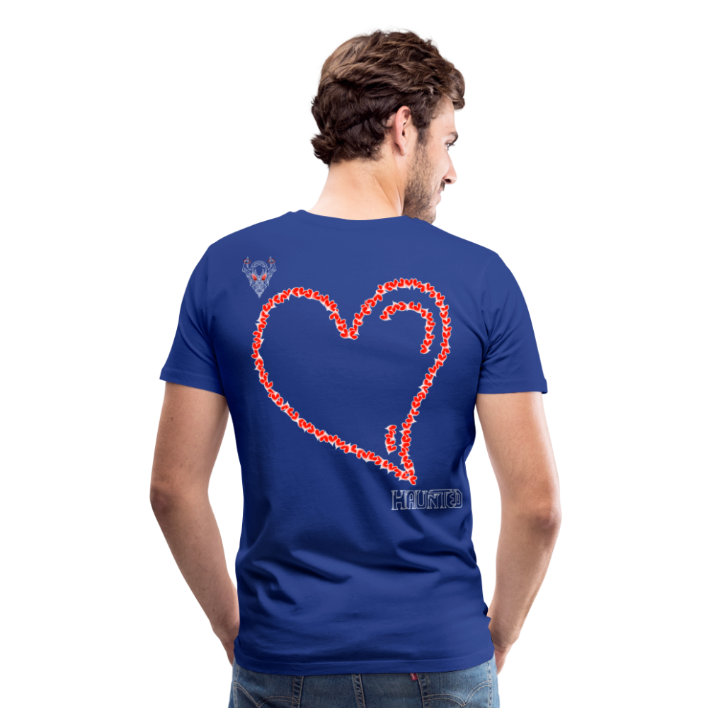 Man T-Shirt Hearts Light - Königsblau