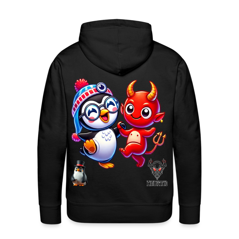 Men Hoodie Dancing with Devil - Schwarz