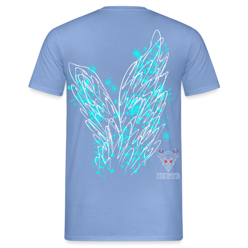 Men T-Shirt Aqua Wings - carolina blue