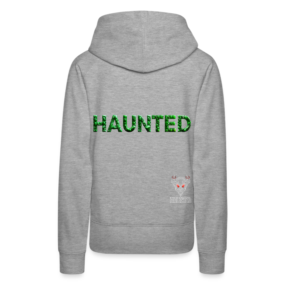 Women Hoodie Emerald Gem Elixir - Grau meliert