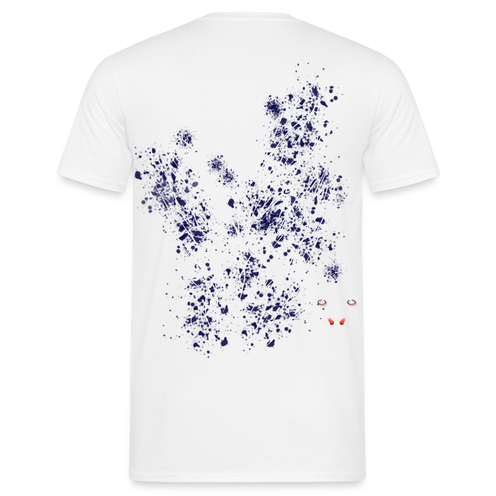 Men T-Shirt Dark Blue Wings - Weiß