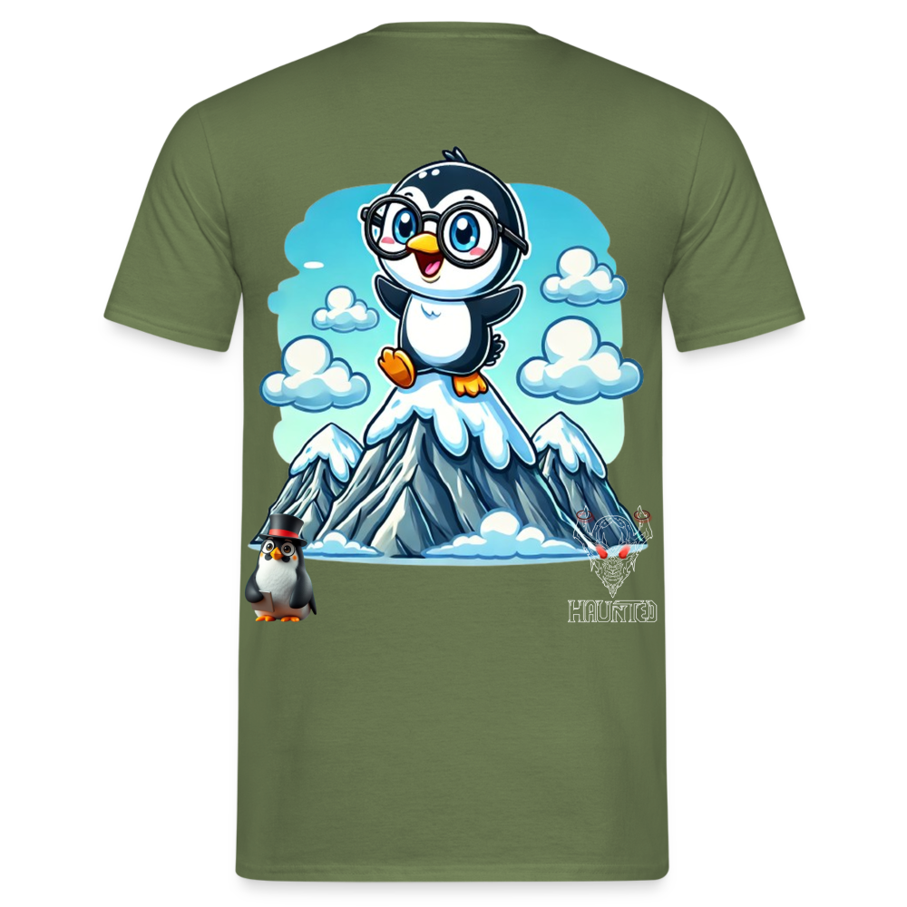 Men T-Shirt KasPenguin on Top - Militärgrün