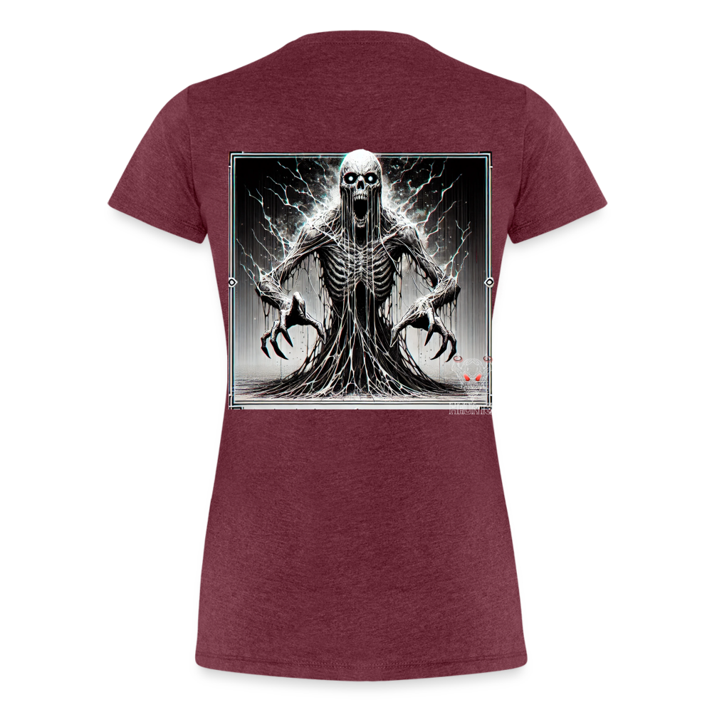 Woman T-Shirt Ethereal Death Wraith - Bordeauxrot meliert