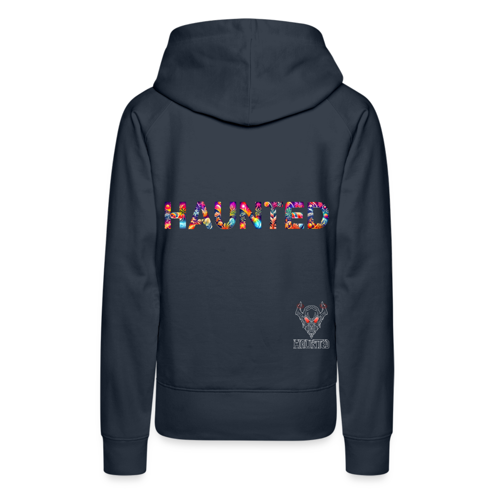 Women Hoodie Tropical Glow Essence - Navy
