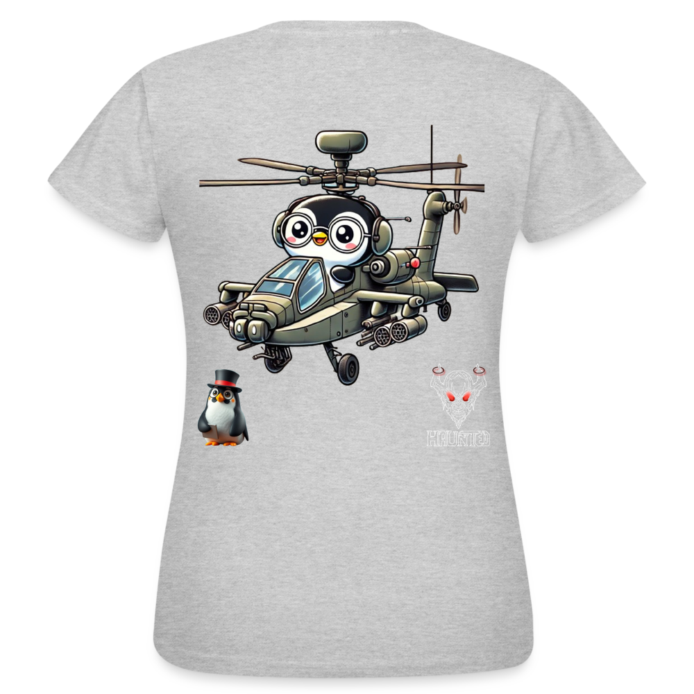 Women T-Shirt KasPenguin in Apache - Grau meliert