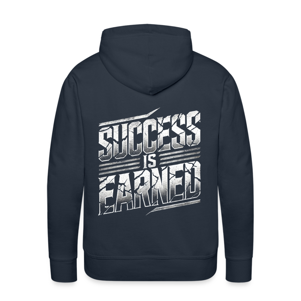 Men Hoodie Success is Earned - Navy