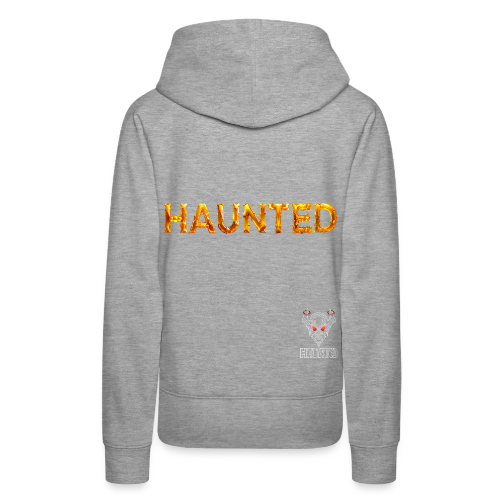 Women Hoodie Golden Nectar Glow - Grau meliert