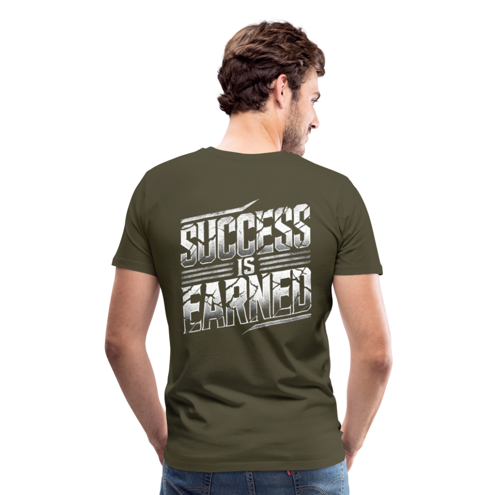 Men T-Shirt Success Is Earned - Khaki