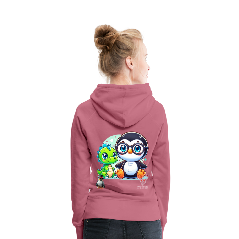 Women Hoodie KasPenguin with Dinosaur - Malve