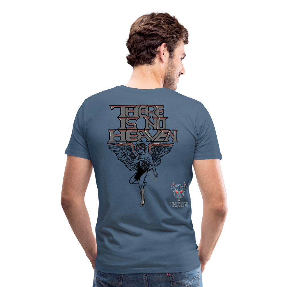 Men T-Shirt There Is No Heaven bloody - Blaugrau