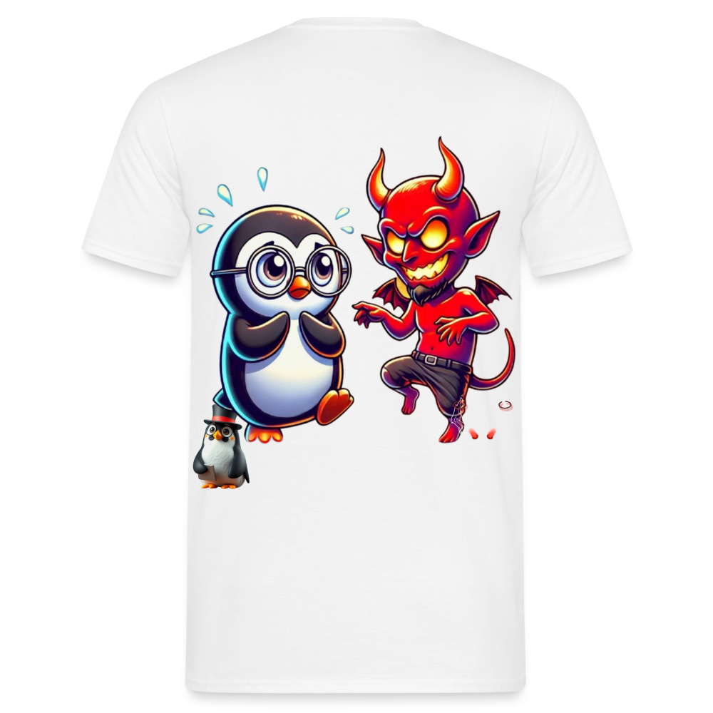 Men T-Shirt Dancing with Devil - Weiß