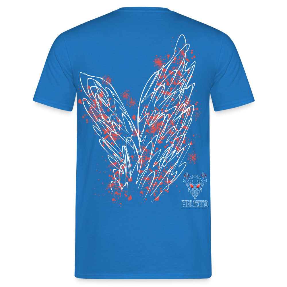 Men T-Shirt Light Red Wings - Royalblau