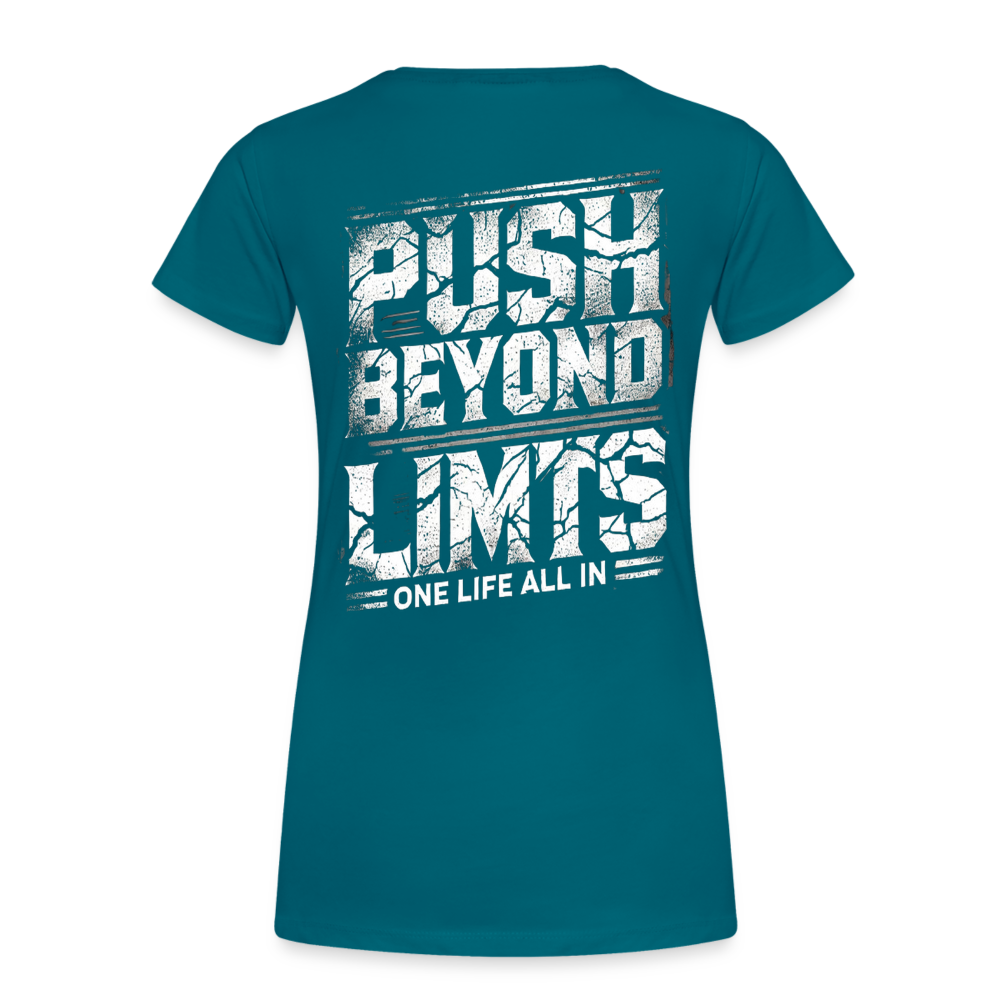 Women T-Shirt Push Beyond Limits - Divablau