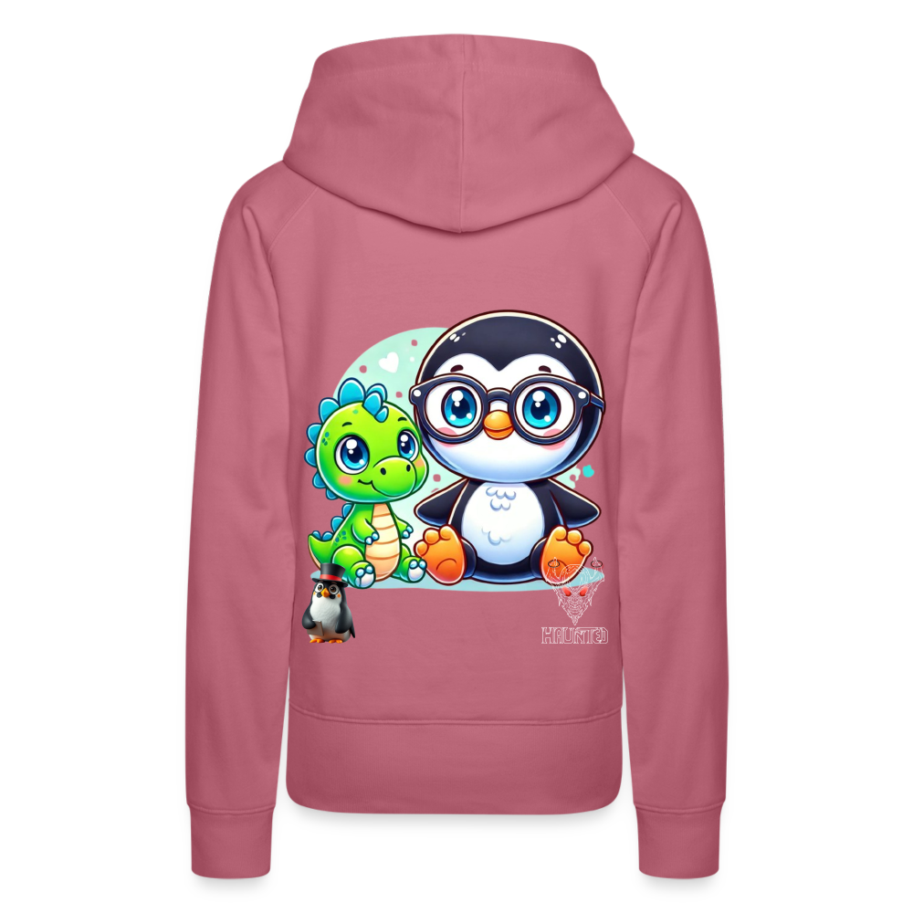 Women Hoodie KasPenguin with Dinosaur - Malve
