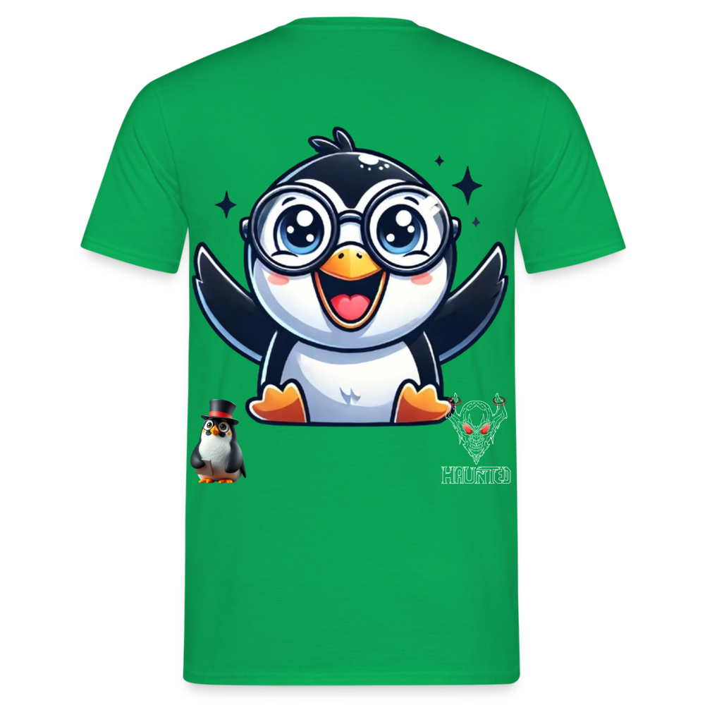 Men T-Shirt KasPenguin Happy - Kelly Green