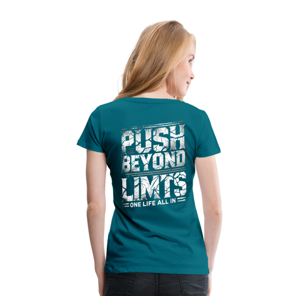 Women T-Shirt Push Beyond Limits - Divablau
