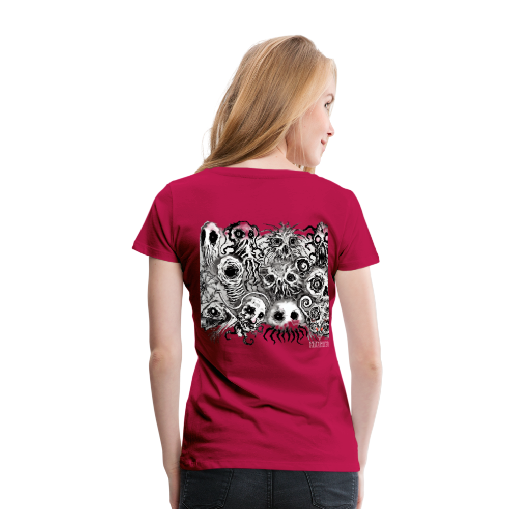 Woman T-Shirt Nightmare Veil Creatures - dunkles Pink