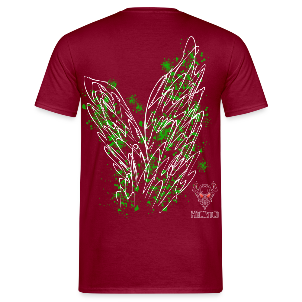 Men T-Shirt Green Wings - Ziegelrot