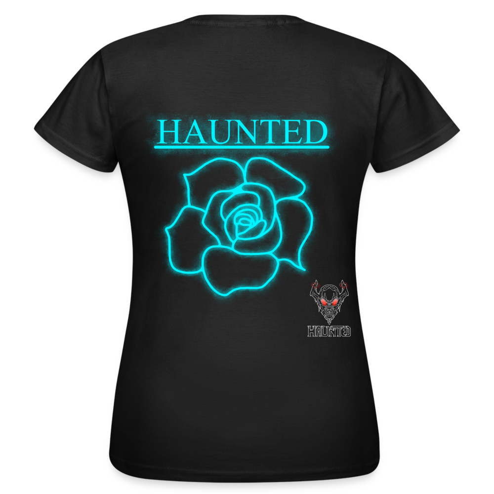 Women T-Shirt Original Neon Rose - Schwarz