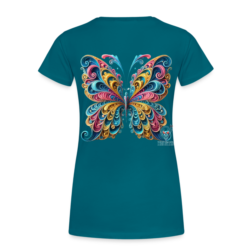 Woman T-Shirt Whimsical Butterfly Harmony - Divablau