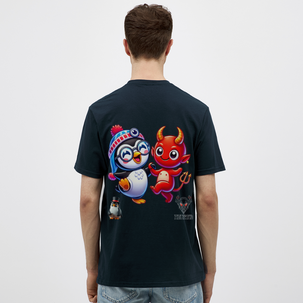 Men T-Shirt Dancing with Devil - Navy