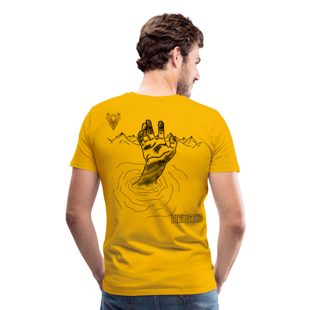 Man T-Shirt Drowning - Sonnengelb