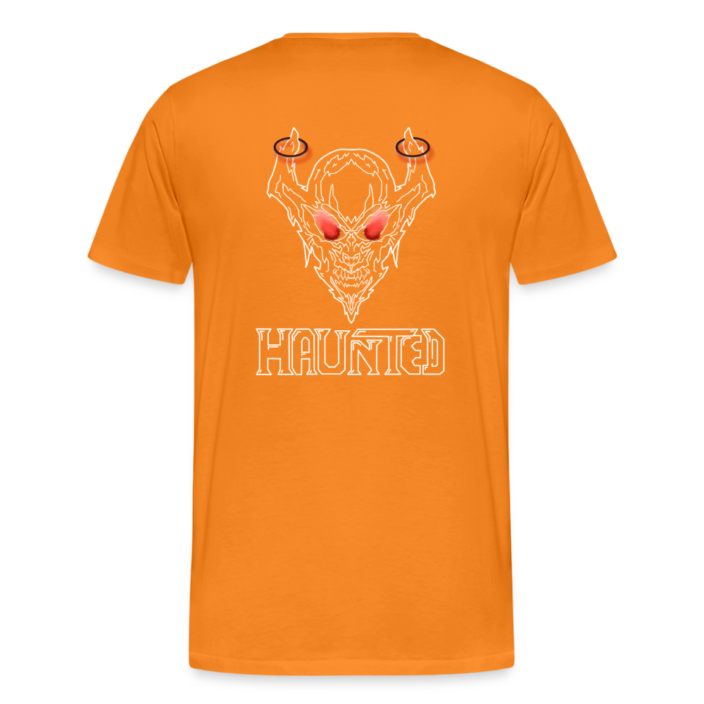 Men T-Shirt Deamon White - Orange