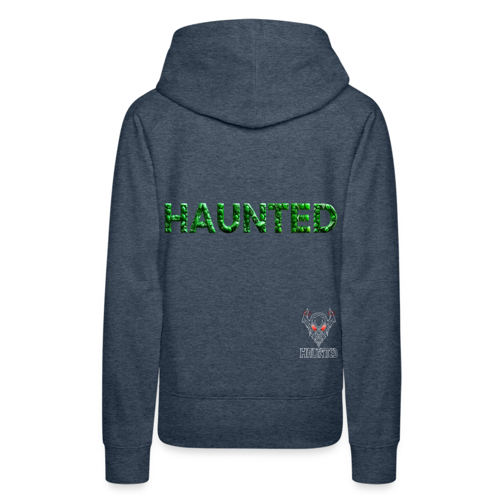 Women Hoodie Emerald Gem Elixir - Jeansblau