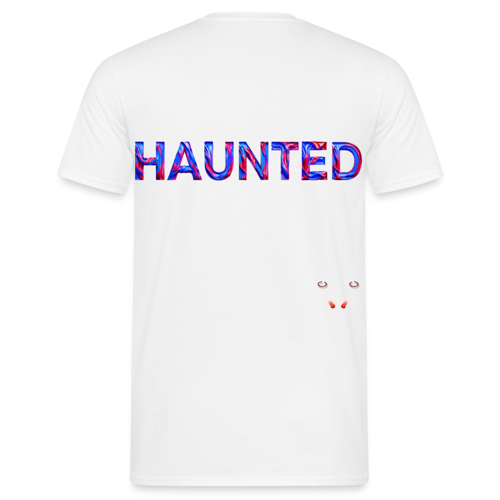 Men T-Shirt Cosmic Flame Surge - Weiß