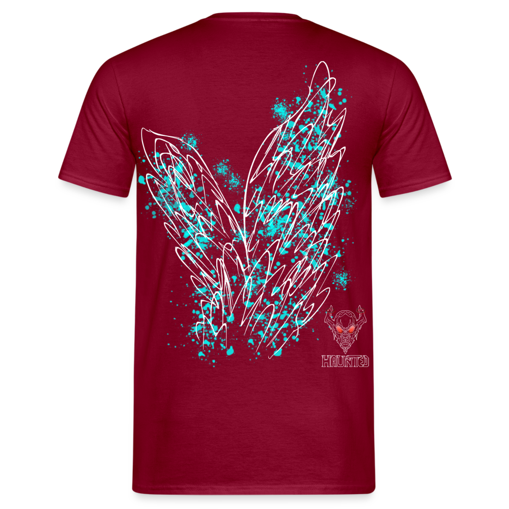 Men T-Shirt Aqua Wings - Ziegelrot