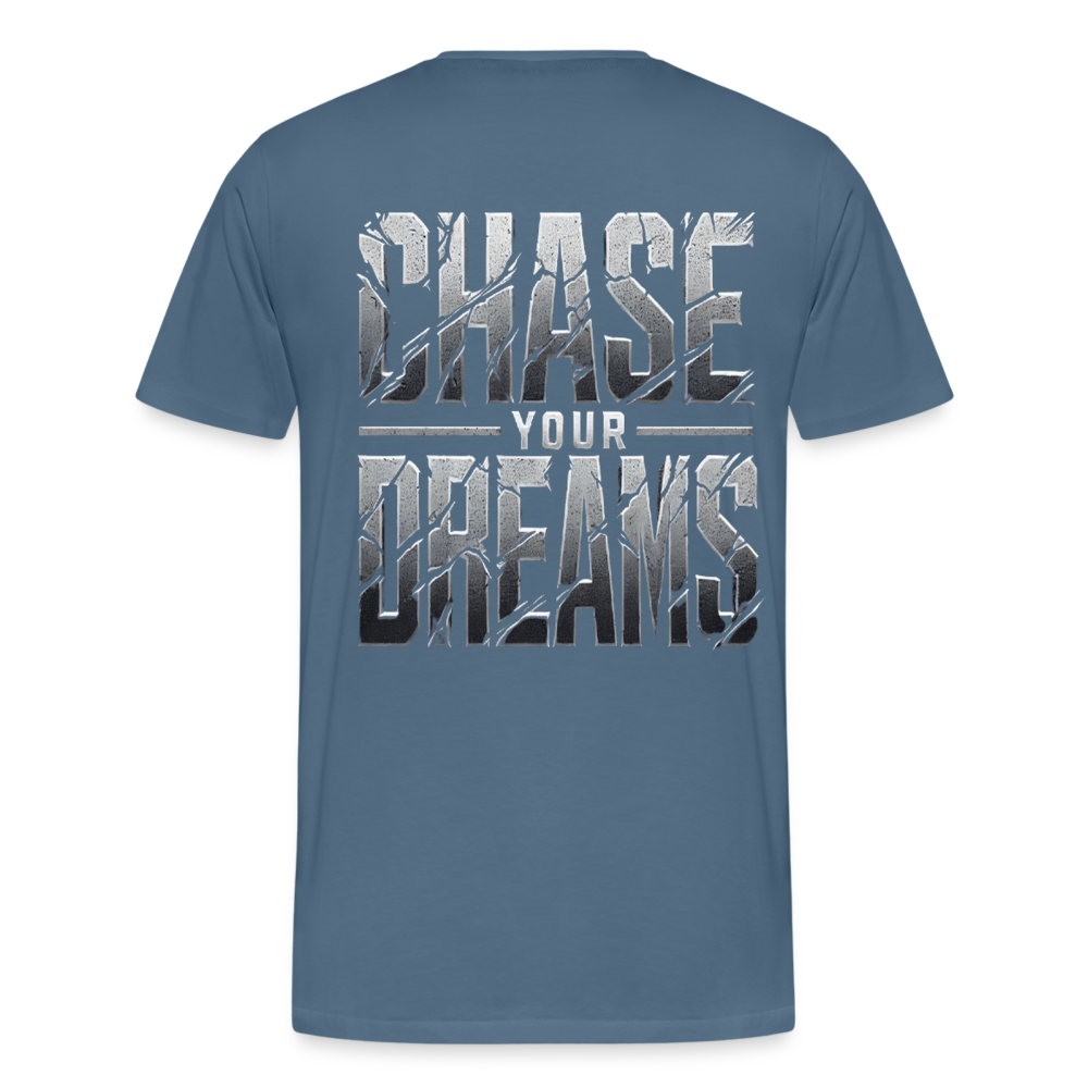 Men T-Shirt Chase Your Dreams - Blaugrau