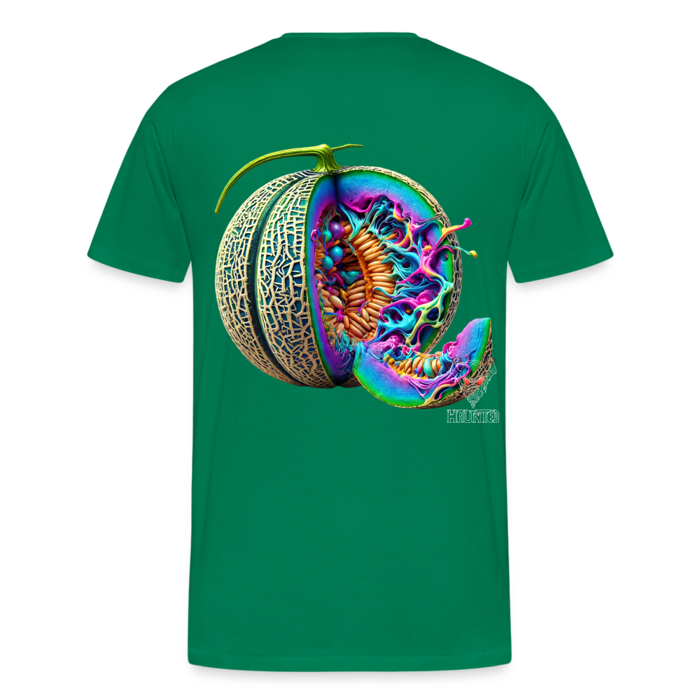 Men T-Shirt Neon Melon Art - Kelly Green