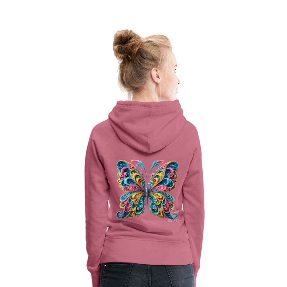 Woman Hoodie Whimsical Butterfly Harmony - Malve