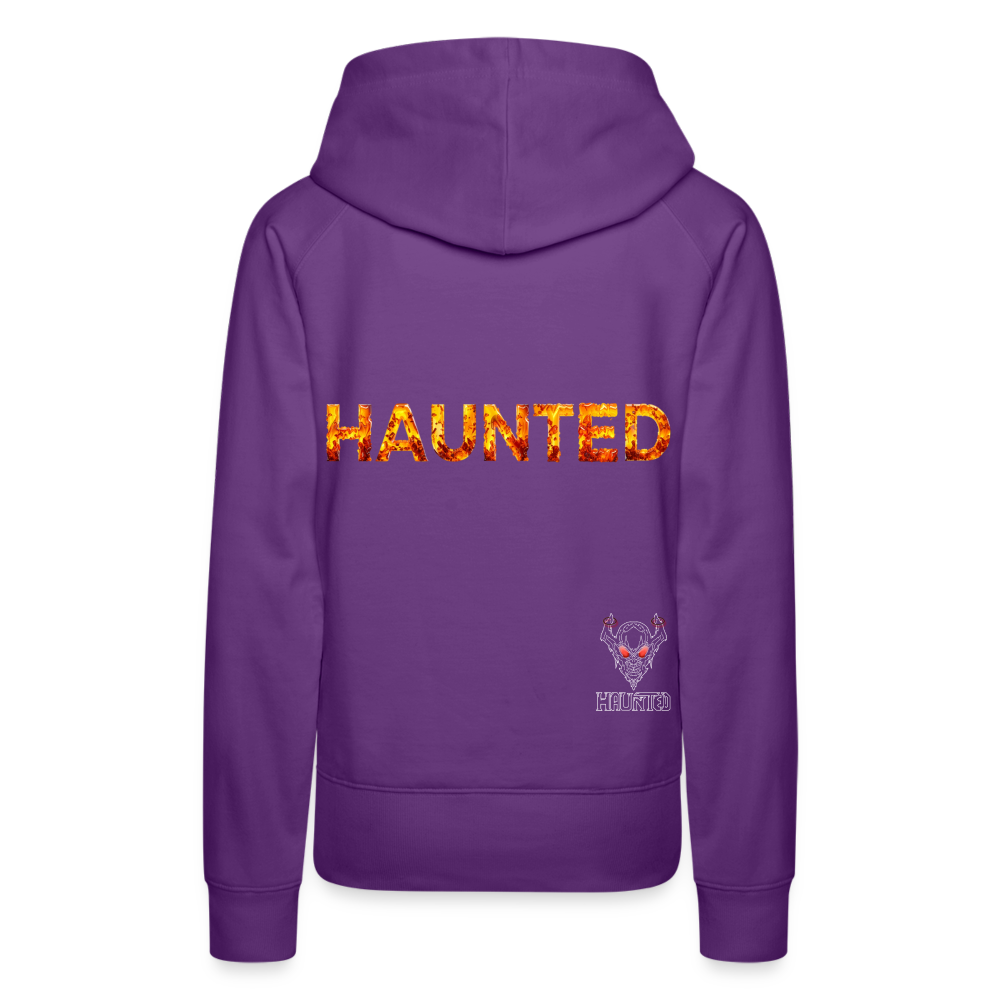 Women Hoodie Amber Flame Essence - Purple