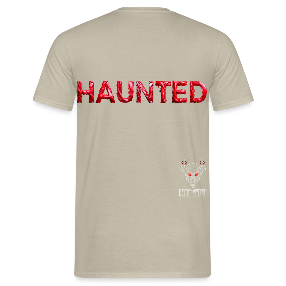 Men T-Shirt Crimson Silk Blaze - Sandbeige