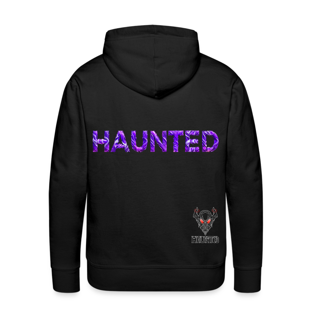 Men Hoodie Violet Whispers Essence - Schwarz