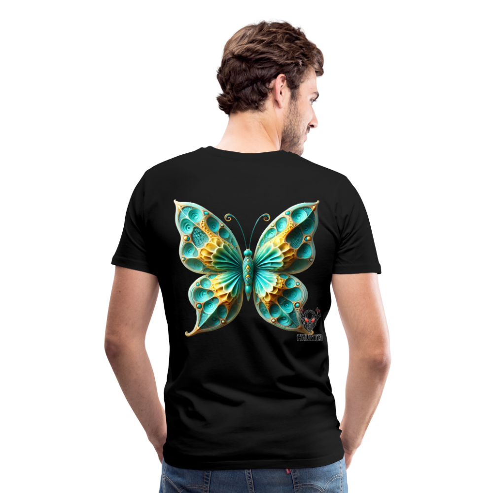 Men T-Shirt Aqua Wing Symphony - Schwarz