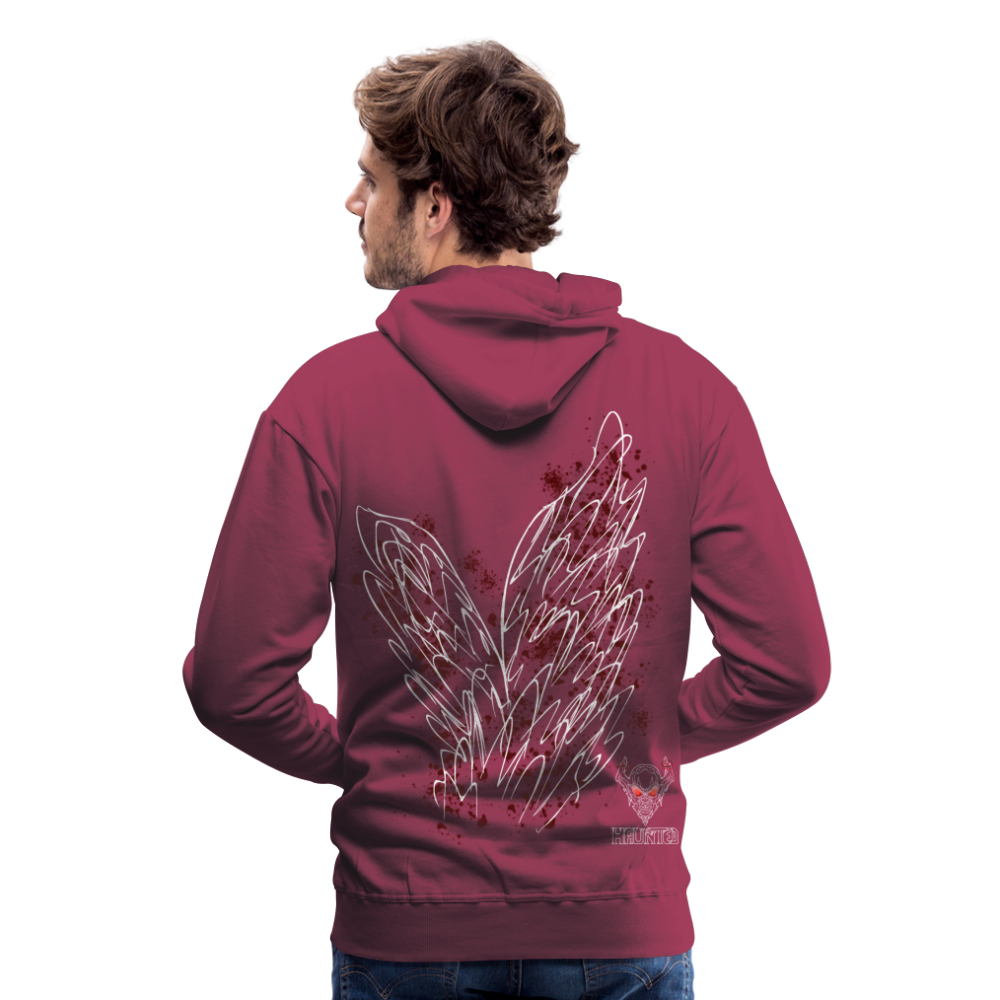 Men Hoodie Dark Red Wings - Bordeaux