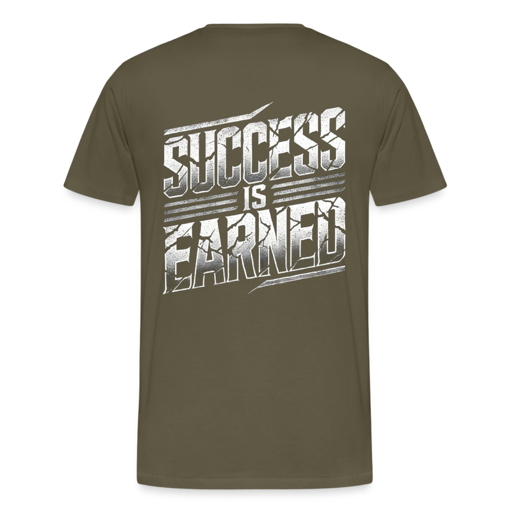 Men T-Shirt Success Is Earned - Khaki