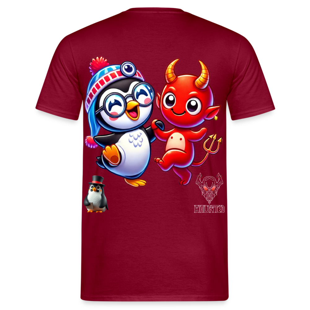 Men T-Shirt Dancing with Devil - Ziegelrot