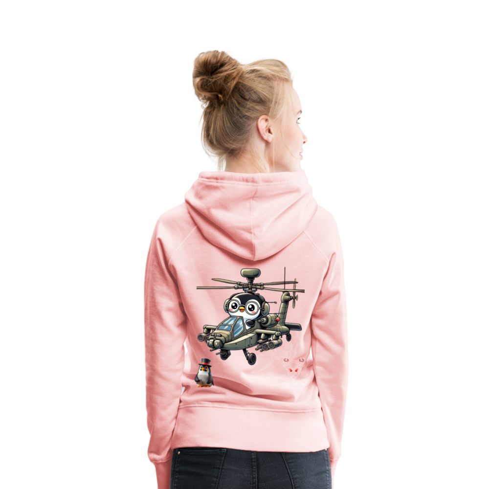 Women Hoodie KasPenguin in Apache - Kristallrosa
