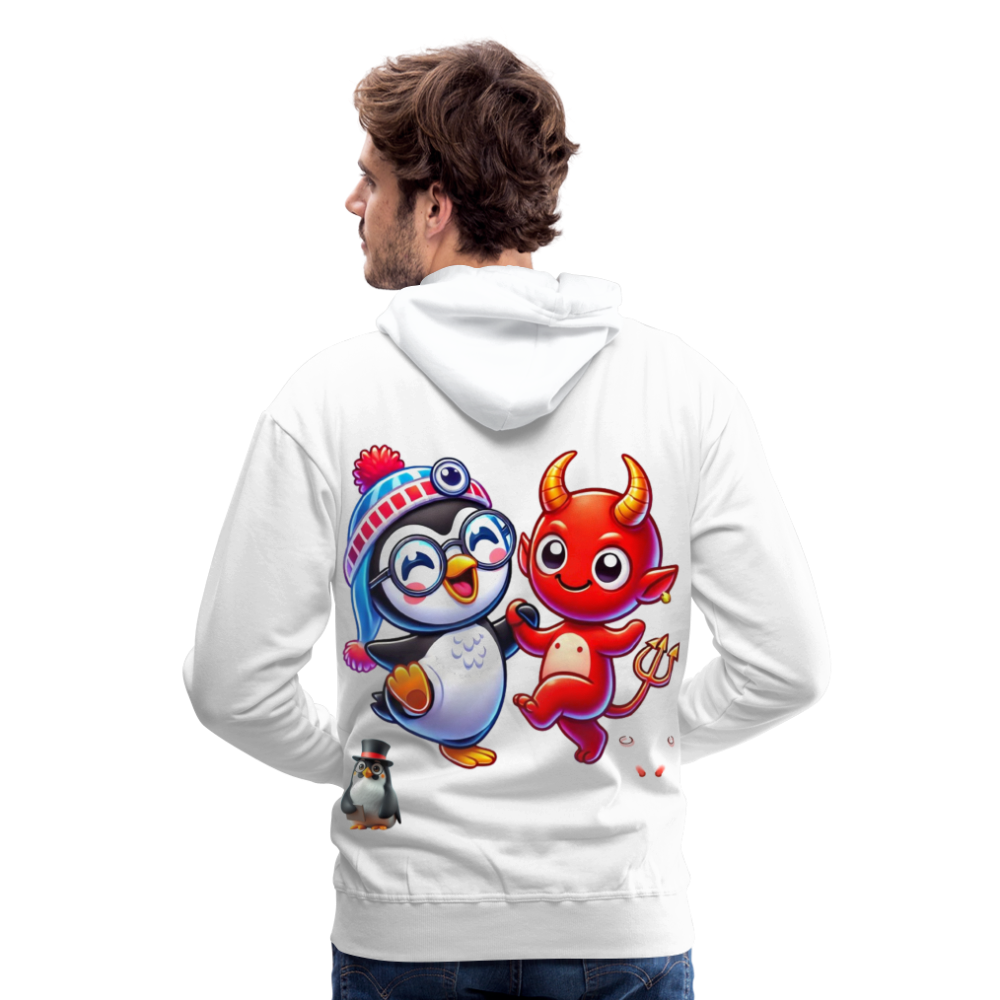 Men Hoodie Dancing with Devil - Weiß