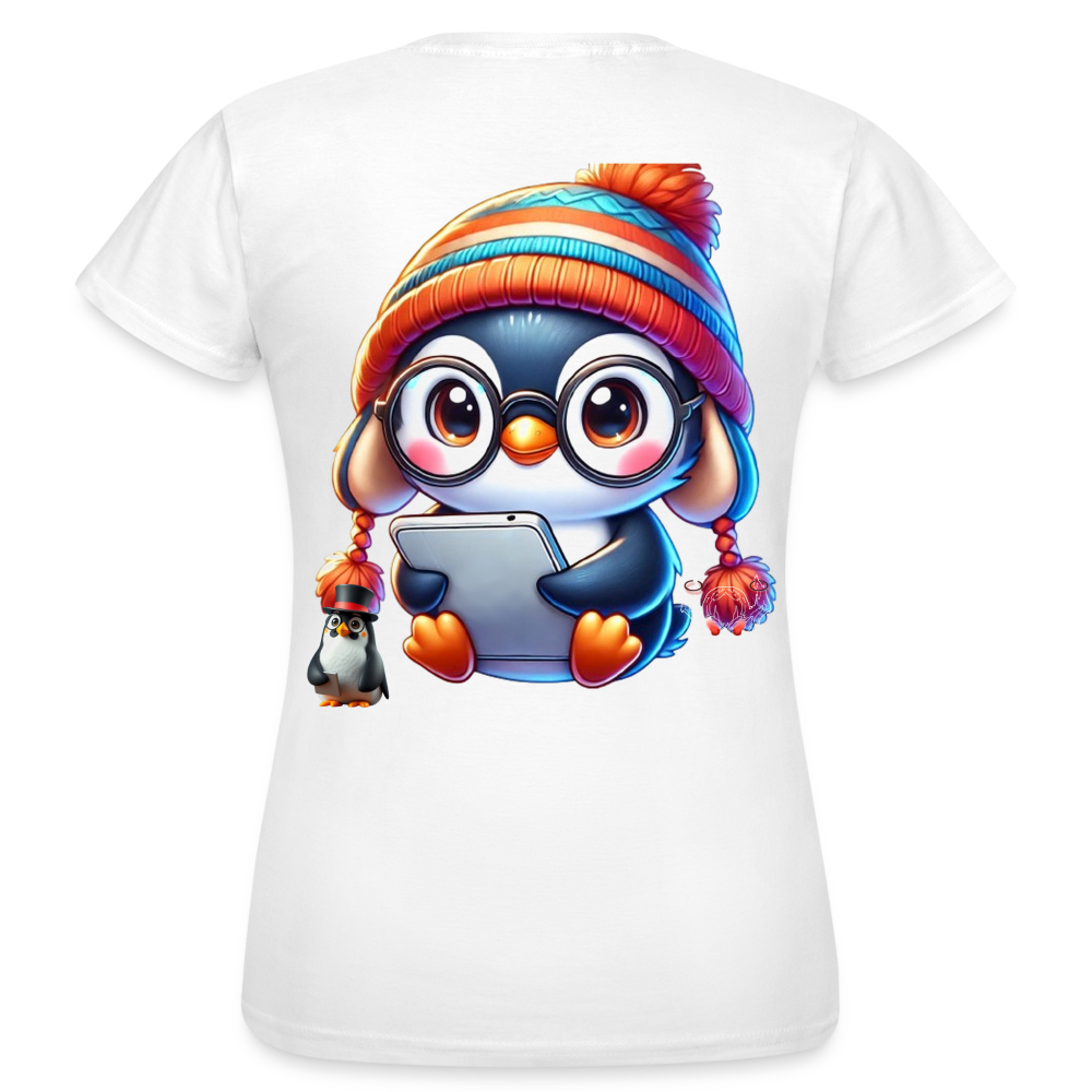Women T-Shirt KasPenguin with Pad - Weiß